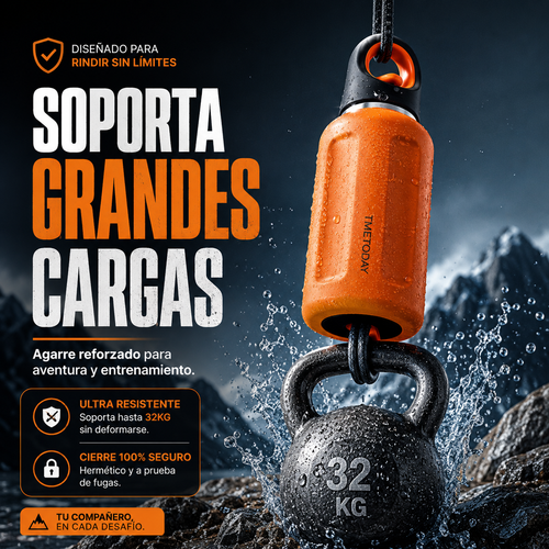 GripLock™ | Botella Outdoor Antifugas con Gancho de Alta Resistencia