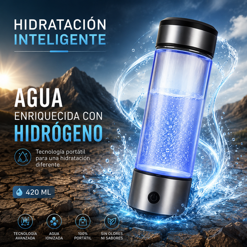 Hydro Active™ 420 ml | Generador Portátil de Agua con Hidrógeno
